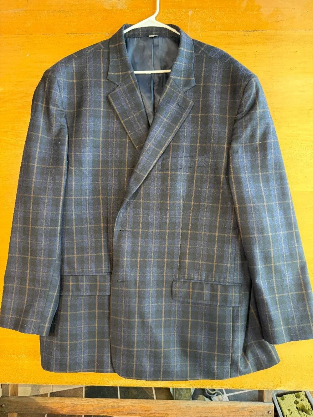 Oak Hill Plaid Windowpane Sports Coat 54L